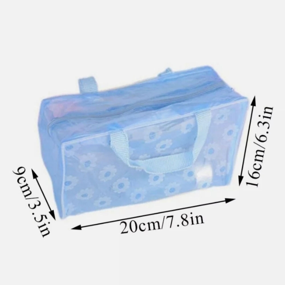 9 Travel Portable Toiletry Bag Women's Makeup Bag Bath Waterproof - Picture 3 of 3